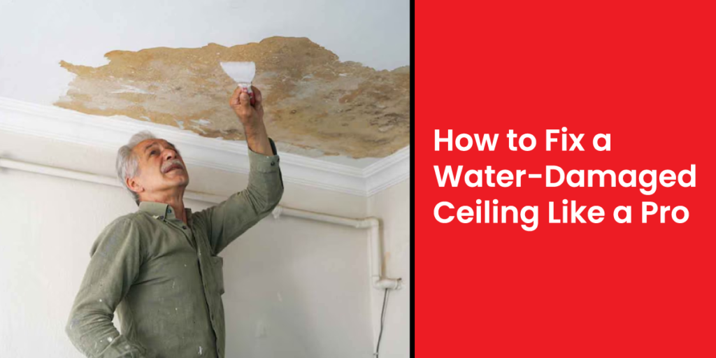 How to Fix a Water-Damaged Ceiling Like a Pro